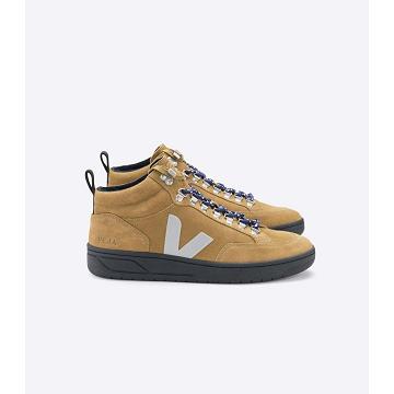 Veja RORAIMA SUEDE Høye Dame Khaki | NO 359KOR